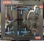 Brand New Icon Metric Professional High Torque T-handle Hex Key Set 8 Piece. Fixed Price $89.75.
