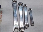 Servess Ratcheting Wrenches Set Of 4. Fixed Price $18.00.