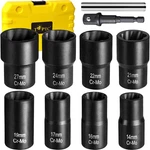 Topec Bolt Extractor Set 10 Piece Lug Nut Remover Socket Tool 1/2" Drive Impact. Fixed Price $39.72.