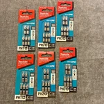 Lot Of 6 - New Makita Impact Xps #1, 2 And Phillips 1" Insert 30 Bits. Fixed Price $28.00.
