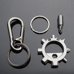 Keychain Carabiner Clip Bottle Opener Screwdriver Ring Hex Wrench Edc Tool. Fixed Price $8.99.
