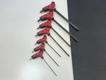 Mac Tools 7PC Bi-material T-handle Ball-end Hex Key Set Metric 2MM-10MM. Fixed Price $85.49.