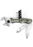 Blizetec 9-IN-1 Adjustable Wrench Tactical Pocket Knife With Led Light-champagne. Fixed Price $34.99.