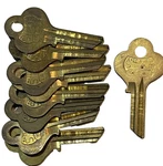 9 Star 4EA1 Key Blanks Nos Brass Usa Uncut Eagle Lock Ilco 1014. Fixed Price $9.95.