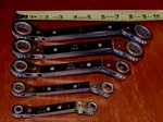 Cal-van Tools Ratcheting Offset Reversing Double Box Wrenches Sae 5PC Usa. Fixed Price $129.89.