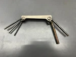 (r) Snap On Tools AWM5K Metric Folding Hex Allen Wrench Set 4 6 8 10MM Vgc Usa. Fixed Price $25.00.