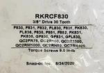 New Snap-on Tools 3/8" Drive Ratchet Repair Kit RKRCF830 Free Shipping. Fixed Price $22.99.