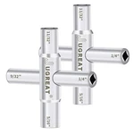 Water Key 4 Way Sillcock Steel Wrench Silver Utility For. Fixed Price $18.14.