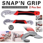 2PC Snap'n Grip 9-32MM Adjustable Wrench Spanner Universal Quick Multi-function. Fixed Price $12.95.