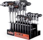 Horusdy 18-PIECE T-handle Wrench Set, Inch/metric Long Arm Ball End Hex Ke. Fixed Price $77.20.