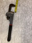 Husky 14 In. Cast Iron Pipe Wrench Tool Heavy Duty With 2-1/2 Jaw Capacity. Fixed Price $11.00.