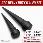 Klein Tools 2PC Bull Set 10" & 13" Usa Made Steel Drift Aligning Constr. Fixed Price $84.99.