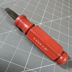 Craftsman Usa 41418 G Wf Red Hard Handle Rare Stubby Flat Slotted Screwdriver. Fixed Price $49.00.