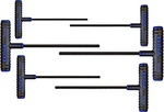 Eklind 64906 Power-t Handle Hex Key Allen Wrench 6PC Set Metric Mm Sizes 2-6. Fixed Price $61.00.