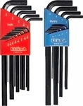 Eklind 10222 13PC Sae And 9PC Metric L-key Allen Wrench Sets Usa Made. Fixed Price $37.04.