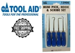 Sg Tool Aid 13900 - 4 Piece Mini Pick, Hook And Scribe Set Free Shipping! New!. Fixed Price $20.37.