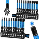 20-PCS Key/allen Wrench Drill Set, Impact Hex (metric & Sae) In. Fixed Price $18.99.