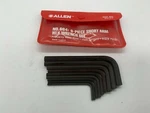 Allen 56122 9-PIECE Short Arm Hex Key Set, 5/64" To 1/4", Usa Made. Fixed Price $5.95.