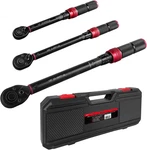 3PCS Drive Click Torque Wrench Set Reversible 72 Tooth Ratchet Mechanic Tool. Fixed Price $77.81.