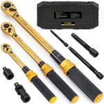 Torque Wrench Set 1/4 3/8 1/2 Inch Drive Click Type Ratchet Mechanic Tool. Fixed Price $154.99.