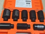 Oemtools 1/2IN Drive 6 Point Axle/spindle Nut Socket Set 8 Piece - 57321. Fixed Price $77.00.