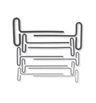 Bondhus 15587 Set Loop Hex T-handle 9" 2-10MM Pouch 1EA. Fixed Price $38.73.