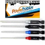 Powerhobby Rc Hex Driver 1/4" Tool Set Metric 1.5, 2.0, 2.5, 3.0MM. Fixed Price $24.95.