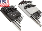 36-PIECE Allen Wrench/hex Key Set, Sae & Metric Sizes, Chrome Vanadium Steel Wit. Fixed Price $17.58.