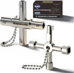 4-WAY Sillcock Key, 2-PACK 40CR Water Multi-functional & Utility Wrench, Sh. Fixed Price $16.97.