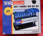 10PC Handle Allen Wrench Hex Key Set Sae Standard W/storage Holder 3/32-3/8. Fixed Price $12.50.