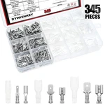 Dywishkey 345PCS Quick Splice 2.8MM 4.8MM Male 6.3MM, White. Fixed Price $18.01.