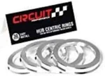 66.6MM Od To 57.1MM Id Circuit Performance Silver Aluminum Hub Centric Rings. Fixed Price $22.80.
