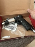 Husky H4310 3/8 In Keyed Chuck Reversible Pistol Grip Air Drill Black Silver. Fixed Price $39.99.