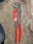 Matco Tools Knipex 17" Swedish Pipe Wrench S-shaped SPW17A Germany. Fixed Price $180.00.