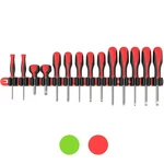 Olsa Tools Wall Mounted Screwdriver Organizer With 14 Heavy Duty Clips Red Black. Fixed Price $27.69.