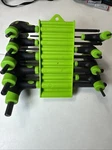 Greenlee 0254-40 9-PIECE T-handle Hex Key Wrench Set, Missing 3/32. Fixed Price $35.00.