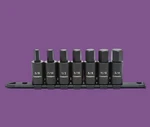 Husky 1/2 In. Drive Hex Bit Impact Socket Set Sae 7-PIECES With Rail 3/8 To 3/4. Fixed Price $28.00.