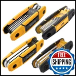 Mulwark 4 Pack Folding Allen Wrenches Sets 17-PIECE Complete Metric & Standard. Fixed Price $43.09.