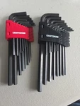 Craftsman 28 Pc Sae & Metric Allen / Hex Key Wrench Set. Fixed Price $19.95.