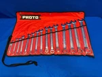Proto 15PC Combination Wrench Set Sae. Fixed Price $400.00.