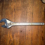 Crescent 18'' Adjustable Wrench Crestoloy Made In Usa Cap 2-1/16 Needs Oil. Fixed Price $60.00.