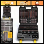 112-PIECE Torx & Allen Bit Socket Set With Ratchet, Adapters, Sae Metric. Fixed Price $139.99.