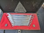 Rare Sears Craftsman Usa 7PC Stainless Steel Sae Wrench Set 4446 Missing One. Fixed Price $275.00.