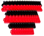 168PC Goliath Industrial Socket Tray Rack Rail Holders Red/black Deep Shallow. Fixed Price $32.99.