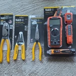 Klein Tools Electrical Test Kit Lineman Pliers, Stripper/cutter, Multimeter. Fixed Price $89.99.