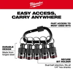Milwaukee 5-PIECE Hex Bit Holder With Carabiner. Fixed Price $24.14.