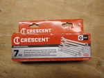 New Crescent 7PC. Combination Wrench Set W/tool Roll 12PT. # CCWSRSAE7 ... Fixed Price $20.00.