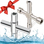 2PCS Water Set, 4 Way Wrench, Sillcock Key, Faucet For Spigots, Valve. Fixed Price $16.19.