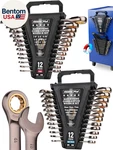 Premium 24-PIECE Ratchet Wrenches Set With Magnetic Organizer, Sae 1/4"-7/8" &. Fixed Price $89.86.