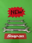 Snap-on Tools Wrench Set Open End VO1214B VO1618B VO2022B Sae. Fixed Price $50.00.